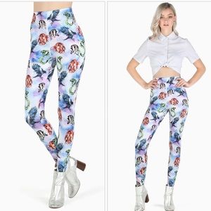 Blackmilk Harry Potter WATERCOLOUR HOUSE MASCOTS HW LEGGINGS - LIMITED